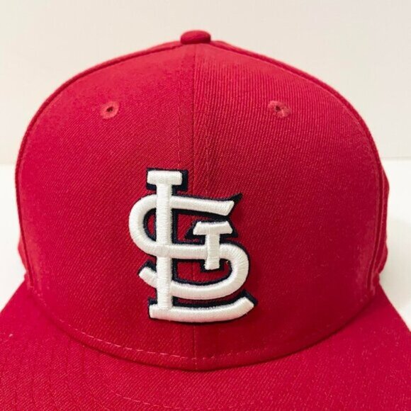 St Louis Cardinals Hat Men Size 7 1/2 New Era Official On Field Cap MLB - Picture 2 of 15